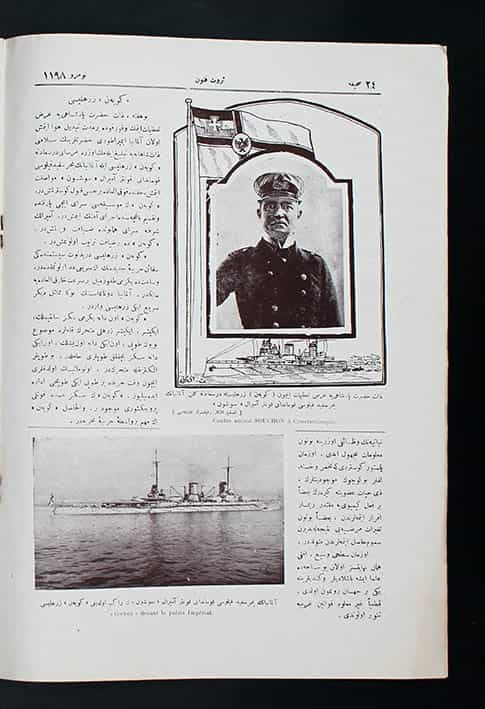 Servet-i Fünun Osmanlıca Dergi - Meclis'i Mebusan - Goben Zırhlısı - Görsel 4